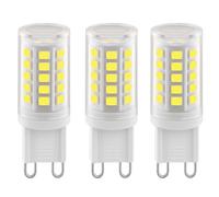 Ugvmn G9 LED Bulbs 2W Cool White 6000K, 320LM Energy Saving Light Bulbs Equivalent to 28W Halogen, No Flicker Capsule GU9 LED Bulb for Home Lighting Decor, Chandelier, Not Dimmable, 220-240V, 3 Pack
