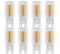 Ugvmn G9 LED Bulbs 2W Warm White 2700K, 320LM Energy Saving Light Bulbs Equivalent to 28W Halogen, No Flicker Capsule GU9 LED Bulb for Home Lighting Decor, Chandelier, Not Dimmable, 220-240V, 8 Pack