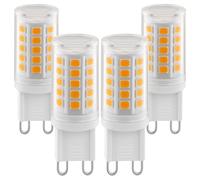 Ugvmn G9 LED Bulbs 2W Warm White 2700K, 320LM Energy Saving Light Bulbs Equivalent to 28W Halogen, No Flicker Capsule GU9 LED Bulb for Home Lighting Decor, Chandelier, Not Dimmable, 220-240V, 4 Pack