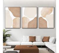 UGZDEA Abstract Canvas Posters Set of 3, Modern Geometry Shapes Canvas Pictures Living Room Bedroom Decoration Picture without Frame(C,3x40x60cm)