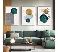 UGZDEA Abstract Canvas Posters Set of 3, Modern Geometry Shapes Canvas Pictures Living Room Bedroom Decoration Picture without Frame(D,3x40x60cm)