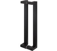 UGZPWQLNX Stainless Steel Round Tube Glass Door Handle, Push Pull Bar Handle Multicolor 60-120cm for Interior Exterior Patio Garage Doors(Black,120cm47.2in)