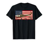 UH-1 Huey Helicopter Vietnam War American Flag Value Graphic T-Shirt