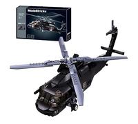 UH-60 Black Hawk Helicopter Building Blocks Set - 692PCS Medium Army Airplane Bricks Kit, Air-Force Build Toy, Military Aircraft Model for Collector’s, for Adults, Teens