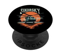 UH-60 Sikorsky Blackhawk Helicopter Flying Army Pilot Gift PopSockets Adhesive PopGrip