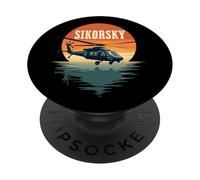 UH-60 Sikorsky Blackhawk Helicopter Flying Army Pilot Gift PopSockets Adhesive PopGrip