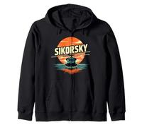 UH-60 Sikorsky Blackhawk Helicopter Flying Army Pilot Gift Zip Hoodie