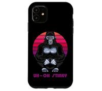 Uh Oh Stinky Poop Le Monke 80s Vaporwave Case for iPhone 11