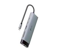 UH9120C, USB Type-C 9-in-1 Hub, 4K@60Hz HDMI, 1Gbps Ethernet, SD & microSD UHS-I, 100W Power Delivery, 1×USB-C Data Port, 3×USB-A Data Ports.