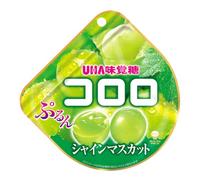 Uha Japanese Chewy & Gummy Fruity Flavours Candy - Mikakuto Cororo Gummy Shine Muscat Grape Flavour 48g