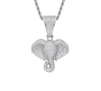 UHANBUT Bling Elephant Diamond Car Mirror Hanging Ornament, Cute Animal Crystal Car Rear View Mirror Charm, Lucky Rhinestone Vehicle Interior Pendant Decoration Accessory for Women, 1.3 x 1.17 inch