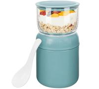 UHAPEER Insulated Yogurt Container, Leakproof Breakfast Cereal Cup, Breakfast on The Go Cup with Lid and Spoon, Portable Overnight Oats Container, Reusable Breakfast Yogurt Pot for Work Travel