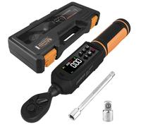 Uharbour 1/4" Digital Torque Wrench, 0.45-30Nm, Electric Torque Wrench with Dual Direction Ratchet, ±1% Accuracy with Vibration, Buzzer and LED Warning, Suitable for Bike Motorcycle and Car