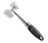 Uharbour Convenient Meat Tenderizer Hammer for Steak, Chicken, Fish, Pork, Good Grips, Double Side, Heavyweight Metal Meat Tenderiser Pounder Mallet, Perfect Kitchen Tool…