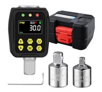 Uharbour Digital Torque Adapter 1/2 Inch 1.5-30 Nm, Torque Wrench Digital with LCD Display, PEAK/TRACK Mode, Buzzer and LED Display, ±2% Error Accuracy, for Bicycle, Motorcycle