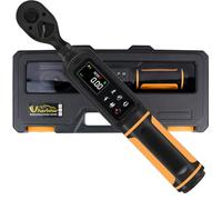 Uharbour Digital Torque Wrench 3/8" Drive 0.9-60Nm, Electric Torque Wrench with Dual Direction Ratchet, ±1% Accuracy, Vibration, Buzzer & LED Alerts for Bike, Motorcycle, Car and Mechanical Repairs