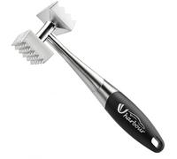 Uharbour Meat Tenderizer Hammer - Double-Sided Heavyweight Metal Meat Tenderiser, Ergonomic Grip Mallet Tool for Steak, Chicken, Fish, Pork - Ideal Kitchen Tool