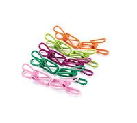 Uhat Pack 10 Multi-purpose Clothes Pegs Stainless Steel Windproof Laundry Hanging Clips Photo Hooks Pins for Home Office