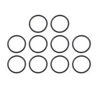 UHATa Fluorine Rubber O-Ring 16mm ID, 19mm OD, 1.5mm Width Gasket Round FKM O Rings Washer Sealing-Applications for Auto Plumbing Faucet Air Gas Repair-[Qty 10 Black]