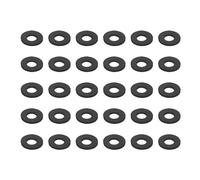 UHATa Rubber Flat Washers 8mm ID 20mm OD 2mm Thick M8 Sealing Gaskets Round Spacer-Applications for Faucet Plumbing Pipe Bolt Repair-[Qty 30 Black]