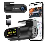 UHD 2.5K Front Dash Cam For Cars,Built-In WIFI APP Car DVR, With GPS Tracker,G-Sensor,Loop Recording,Night Vision,WDR Video Recorder,Support 256GB Max