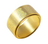 UHEWEIDOR Twelve zodiac guardian deity titanium steel transport protective ring for both men and women