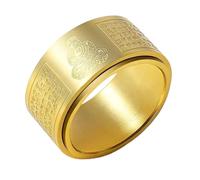 UHEWEIDOR Twelve zodiac guardian deity titanium steel transport protective ring for both men and women