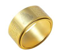 UHEWEIDOR Twelve zodiac guardian deity titanium steel transport protective ring for both men and women