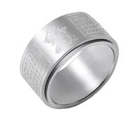 UHEWEIDOR Twelve zodiac guardian deity titanium steel transport protective ring for both men and women