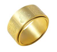 UHEWEIDOR Twelve zodiac guardian deity titanium steel transport protective ring for both men and women