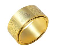 UHEWEIDOR Twelve zodiac guardian deity titanium steel transport protective ring for both men and women