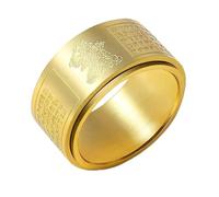 UHEWEIDOR Twelve zodiac guardian deity titanium steel transport protective ring for both men and women
