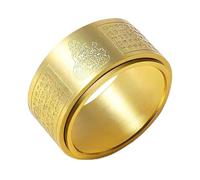 UHEWEIDOR Twelve zodiac guardian deity titanium steel transport protective ring for both men and women