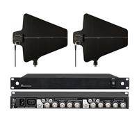 UHF Active Directional Antenna Power Distribution System for SHURE Wireless Microphone System with Antenna Paddle