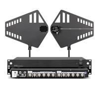 Uhf Antenna Distribution System, Wireless Microphone Signal Amplifier, With 2 Active Directional Antenna Paddles, 8 Channels, 31-band Adjustable Gain, 400-950MHz Frequency Range, For Singing, Ktv