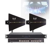 UHF Antenna Power Distribution, Active Directional Antennas Wireless Microphone Equipment, Signal Boost 800m, for Live Shows