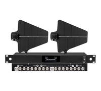 UHF Antenna Power Distribution System, Active Directional Antennas for Wireless Microphone, 450-950MHz Frequency Range for Stage Performance and Events