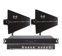 UHF Antenna Power Distribution System, Active Directional Antennas for Wireless Microphone, 450-950MHz Frequency Range for Stage Performance and Events