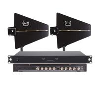 UHF Antenna Power Distribution System, Active Directional Antennas for Wireless Microphone, 8 Inputs for Stage Performance and Live Shows