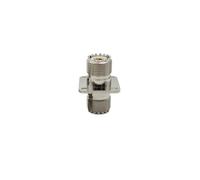 UHF Female to Jack Nut Bulkhead Panel Mount | Socket Connector for PL 259 Adapter RF Brass Copper(Type 3,4PCS)