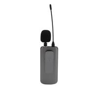 UHF Lavalier Microphone Wireless Lapel Mic with Noise Cancellation 800mAh Battery Real Time Monitoring Anti Delay for Phone Camera Recording