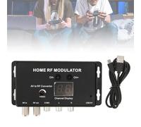 UHF PAL NTSC TV Link Modulator, AV to RF Converter, Adjustable RF Output Level, Optional Channel, Plastic Material, With Female Connection, for Set Top Box