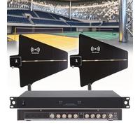 UHF Wireless Antenna Distribution System, Wireless Microphone Booster Set, 8/16 Channels, with 2 Antenna Picks, for Stage Performances, Weddings(8)