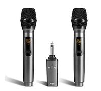 UHF Wireless ID Pairing 10-Channel Microphone System with Rechargeable 50m Transmission 6.35mm Plug Model K380S