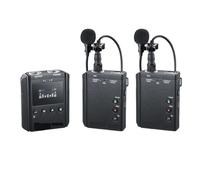 UHF Wireless Microphone System Professional Lavalier Mic For Video DSLR Smartphone Interview Recording(Kit 2)