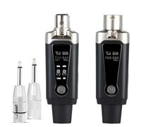 UHF XLR Microphone Wireless Transmitter Receiver 1 to 1 Wireless Microphone for Dynamic Microphone Condenser Microphone 50 m for Singing/Public Speaking