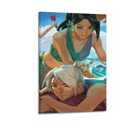UHHYFVN Jett Character Game Valorant Poster Poster Wall Art Decorative Painting Bedroom Painting Posters 08x12inch(20x30cm) Frame-style