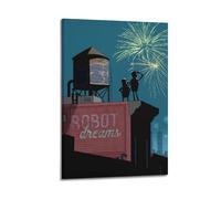 UHHYFVN Robot Dreams Movie Poster Poster Decorative Painting Canvas Wall Posters And Art Picture Print Modern Family Bedroom Decor Posters 08x12inch(20x30cm)