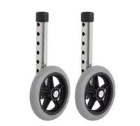 Uhidka 1 Pair Walker Wheel Walker Wheels Replacement 5 Inch Walker Caster Wheel Replacement Feet Parts Rollator