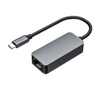 Uhidka 2500Mbps Ethernet Gigabit Adapter Type-C toRJ45 Network Card 2.5G Gigabit Ethernet Converter LAN Hub forWin 8.1/10/11